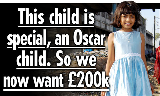 News of the World Article: "Slumdog Millionaire" Star, Rubina Ali, for Sale